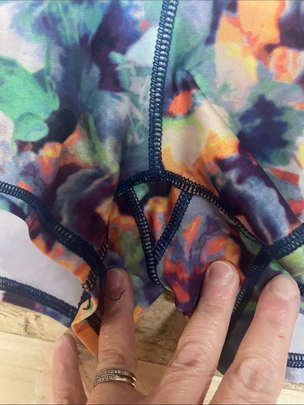 size XL floral 2” inseam American Eagle workout shorts
